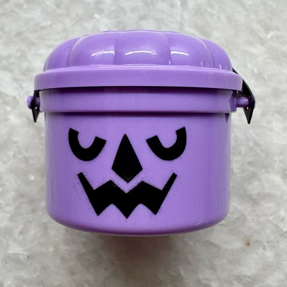 New MINI Halloween McDonald’s Happy Meal Purple McGoblin Pumpkin Boo Bucket 1.5” - Picture 3 of 6